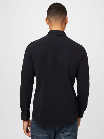 Abercrombie & Fitch Slim fit Overhemd in Zwart