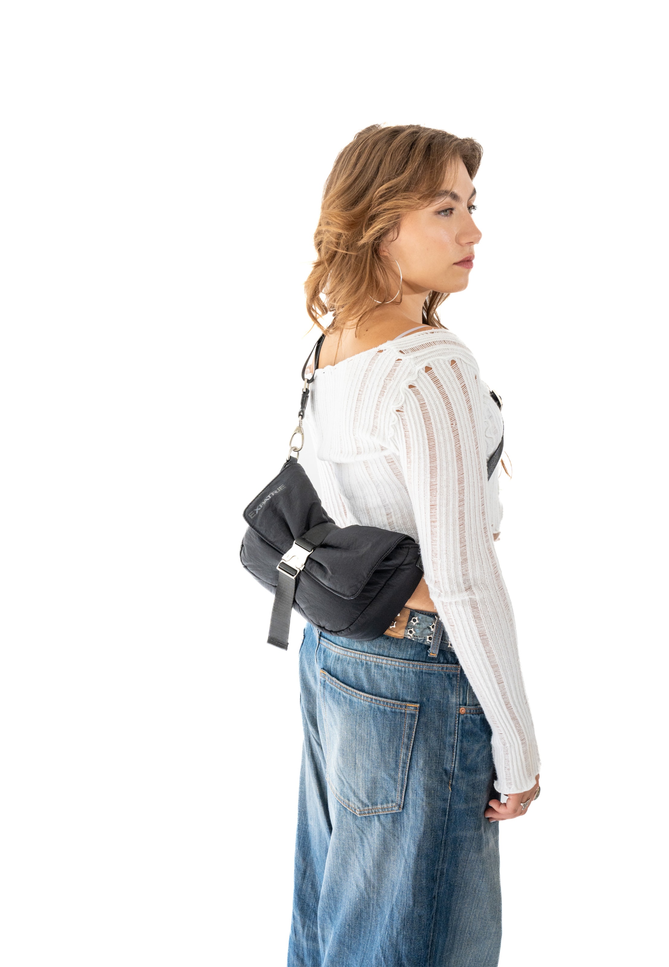 Expatrié Crossbody bag 'Bobby' in Black: front