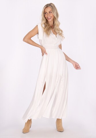 IZIA Summer dress in White: front