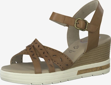 TAMARIS Sandals in Brown: front