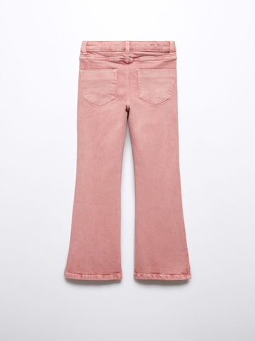 MANGO KIDS Flared Jeans in Roze