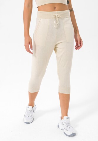 Effilé Pantalon de sport 'Capri' Felix Hardy en beige