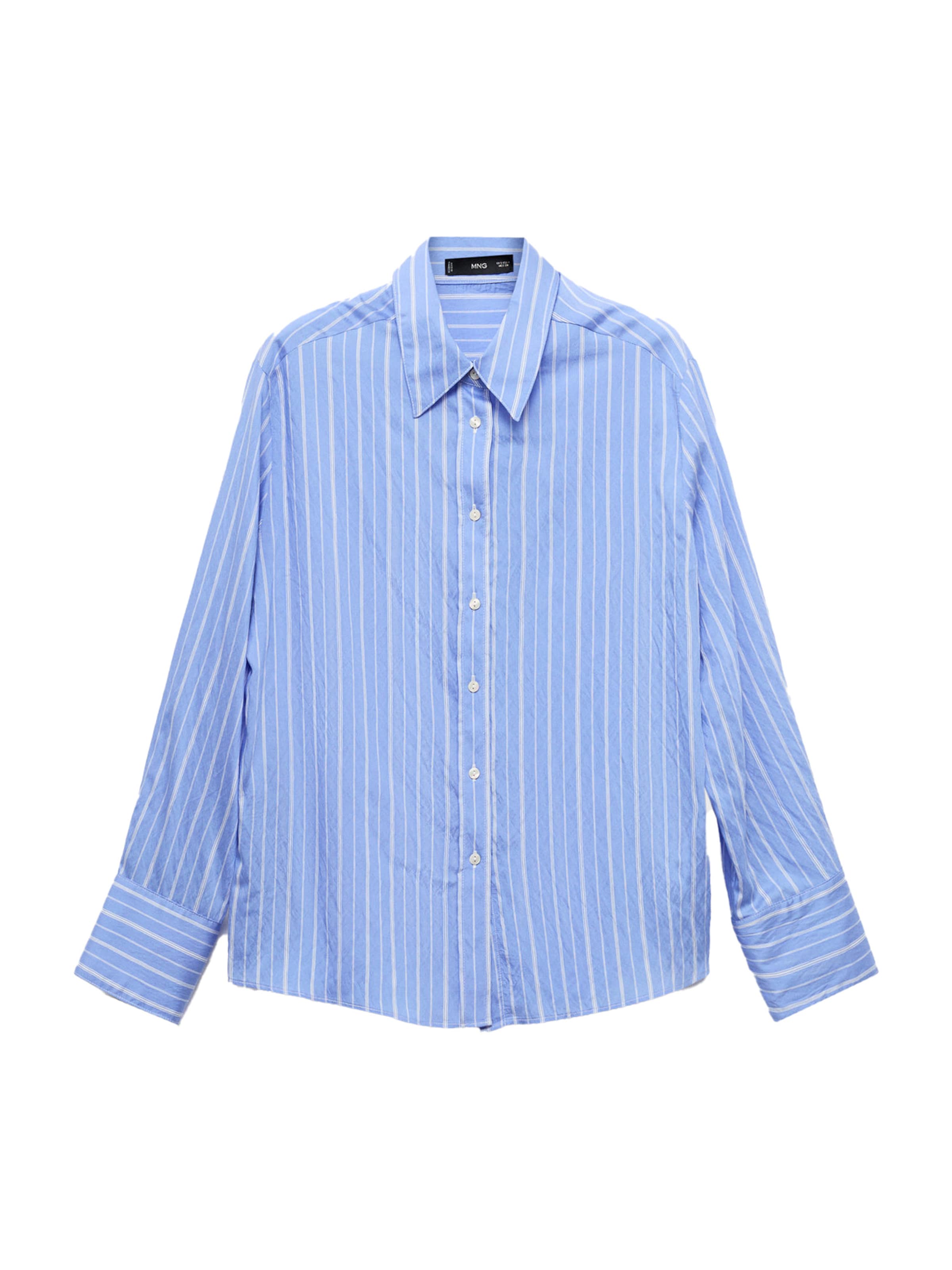 MANGO Bluse 'ZAHA' in Blau: Vorderseite