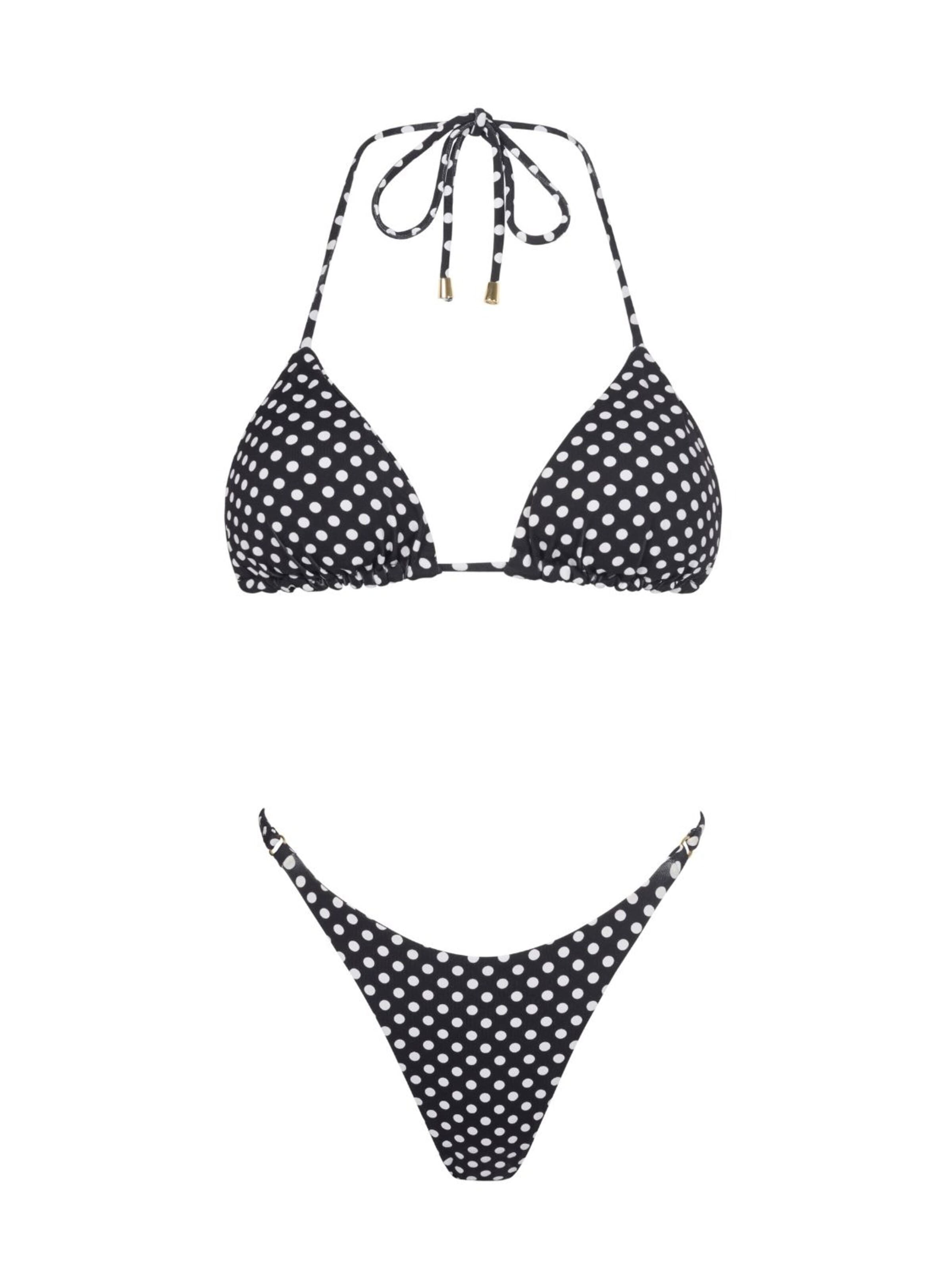 Acuarela Brand Bikini 'Polka Dots' värissä musta: etupuoli