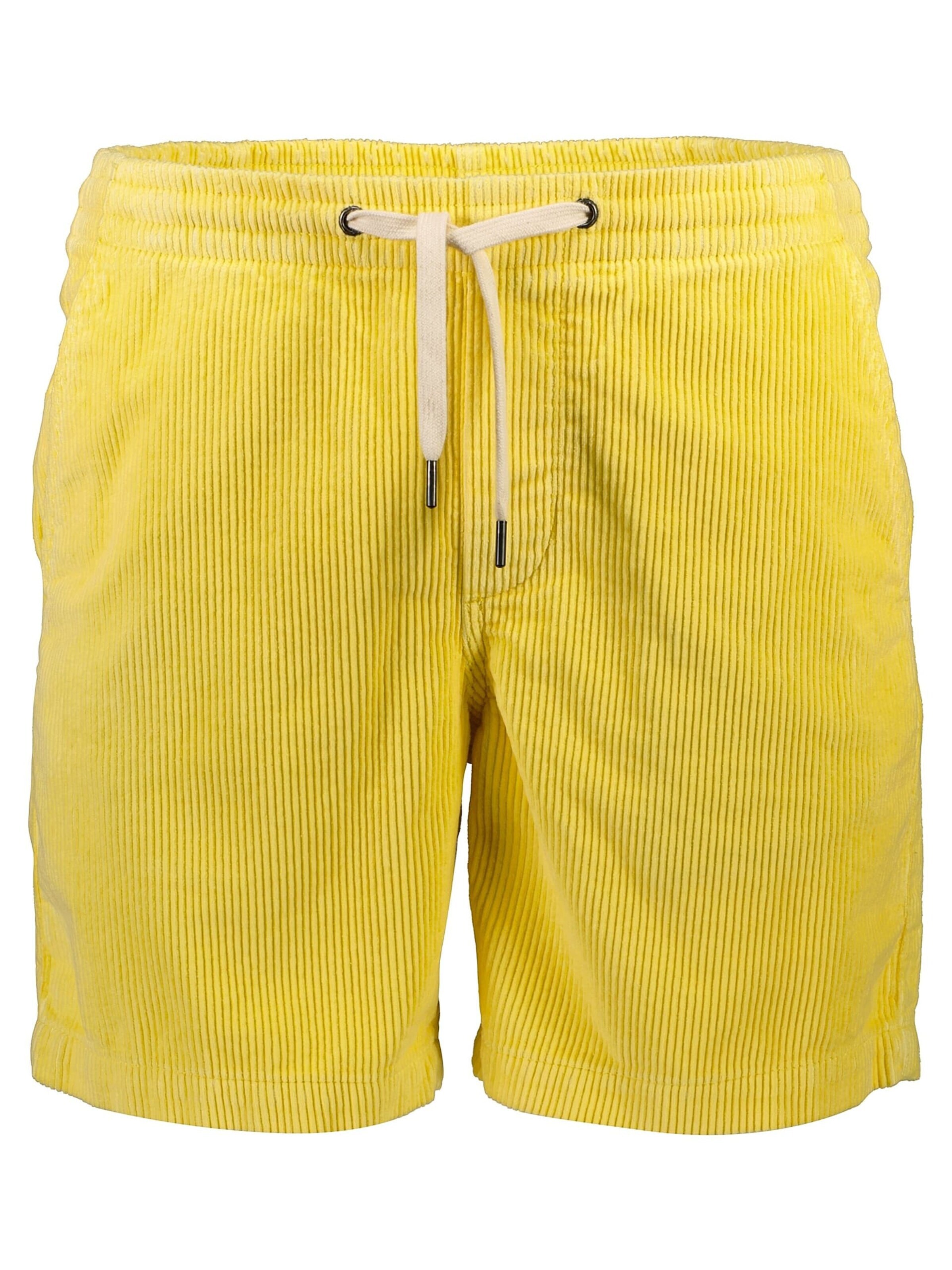 regular Pantaloni di Lindbergh in giallo: frontale