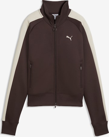Veste de survêtement 'T7 Always On' PUMA en marron : devant