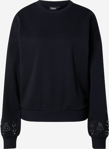 ONLY Collegepaita 'ONLCORA' värissä musta: etupuoli