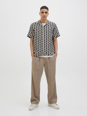 JACK & JONES Классический крой Рубашка 'JORSummer Luke' в Черный