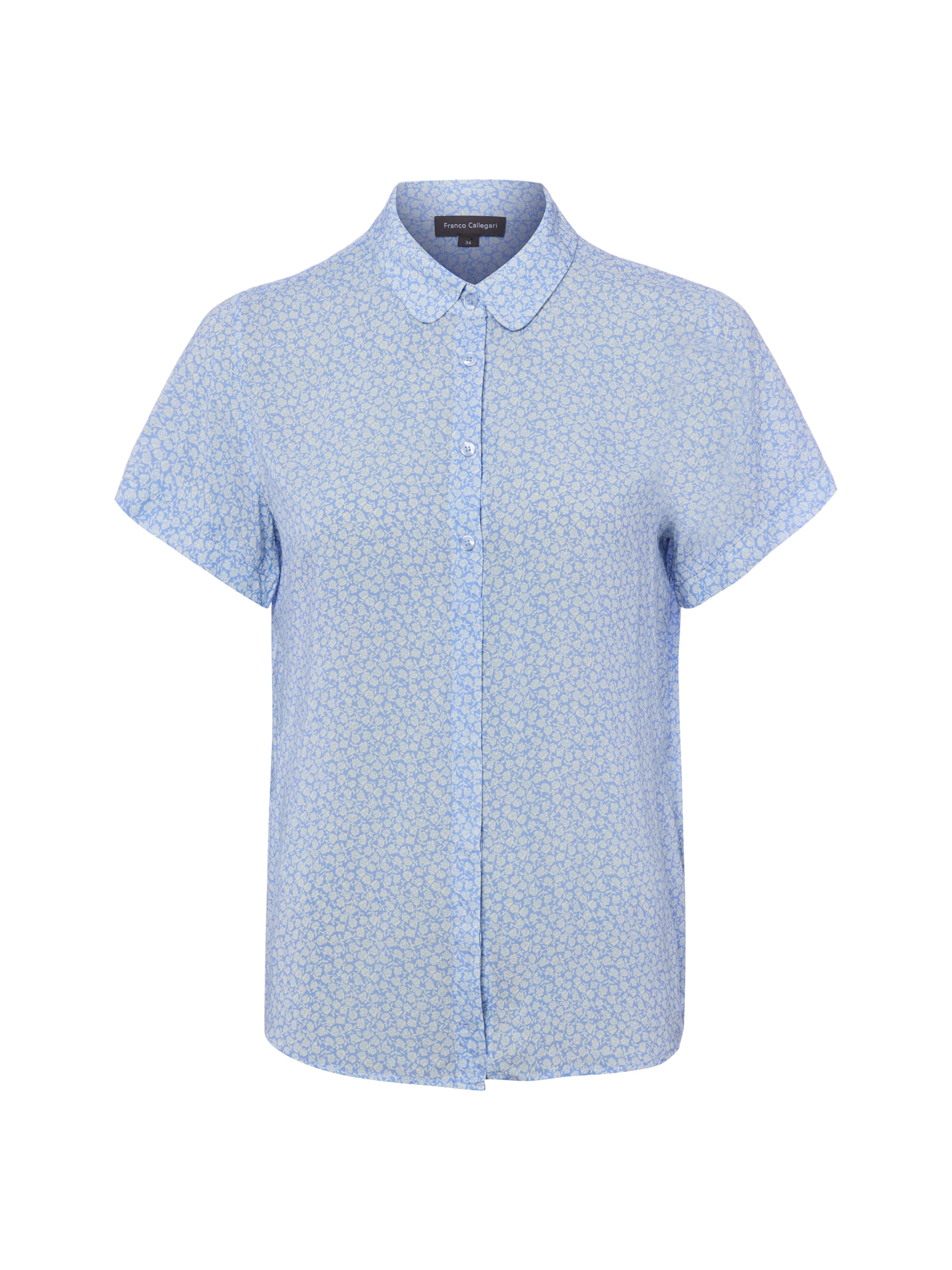 Franco Callegari Blouse ' Samantha ' in Blauw: voorkant