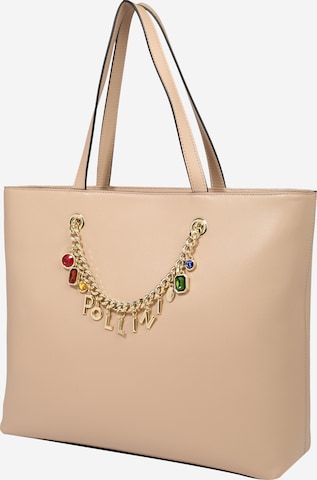 POLLINI - Shopper em bege: frente