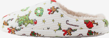 Papuci de casă 'The Grinch' de la Next pe bej: față