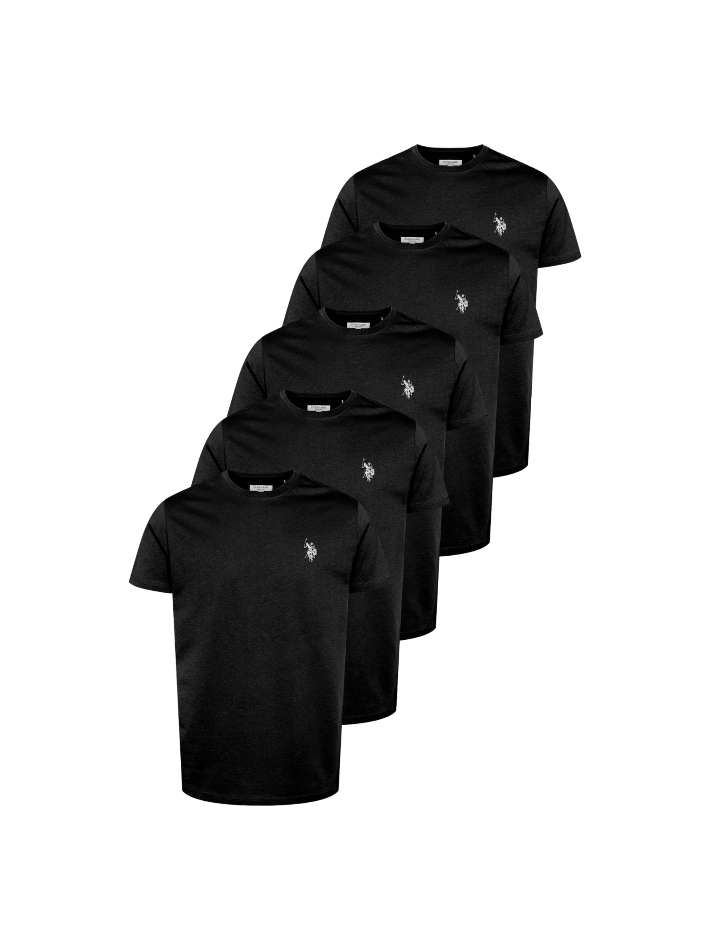 U.S. POLO ASSN. Tričko 'Bertil' – modrá: přední strana