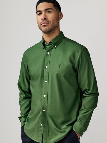 Regular fit Cămașă 'Oxford' de la Next pe verde