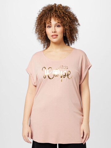 Maglietta 'Liddy' di ABOUT YOU Curvy in rosa: frontale