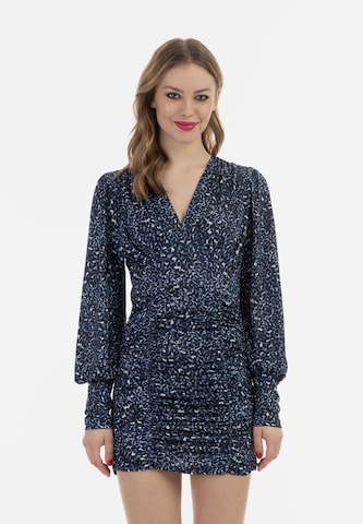 Robe faina en bleu : devant