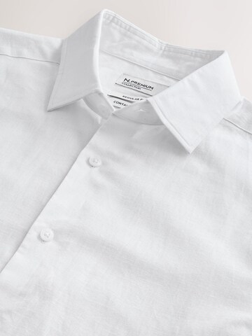 Coupe regular Chemise 'Premium' Next en blanc