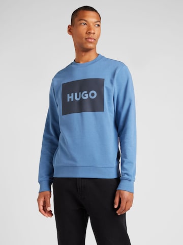 Bluză de molton 'Duragol' de la HUGO pe albastru: față