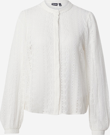 PIECES Блуза 'JIA' в бяло: отпред