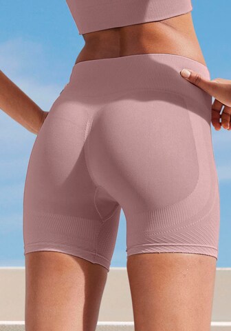 LASCANA Skinny Funktionsbyxa i lila
