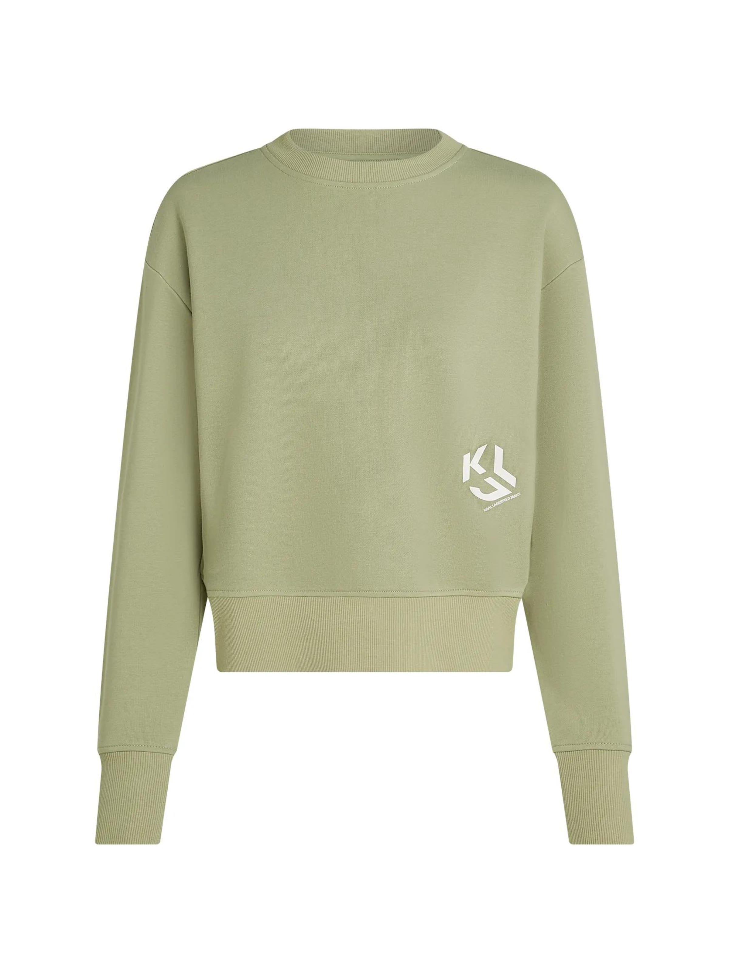 KARL LAGERFELD JEANS - Sudadera en verde: frente