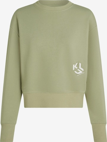 KARL LAGERFELD JEANSSweater majica - zelena boja: prednji dio