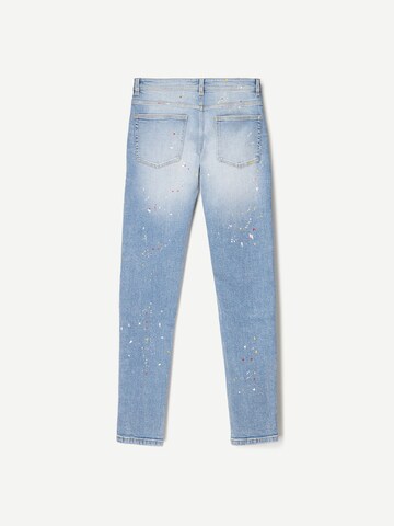 Bershka Skinny Kavbojke | modra barva