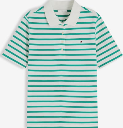 XXS dydžio Marškinėliai '1985 Regular Fit' iš TOMMY HILFIGER, spalva – smaragdinė spalva / balta, Prekių apžvalga