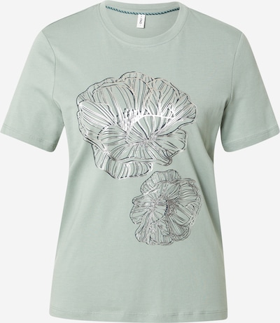 Tricou 'ONLKITA' ONLY pe verde mentă / negru / argintiu, Vizualizare produs