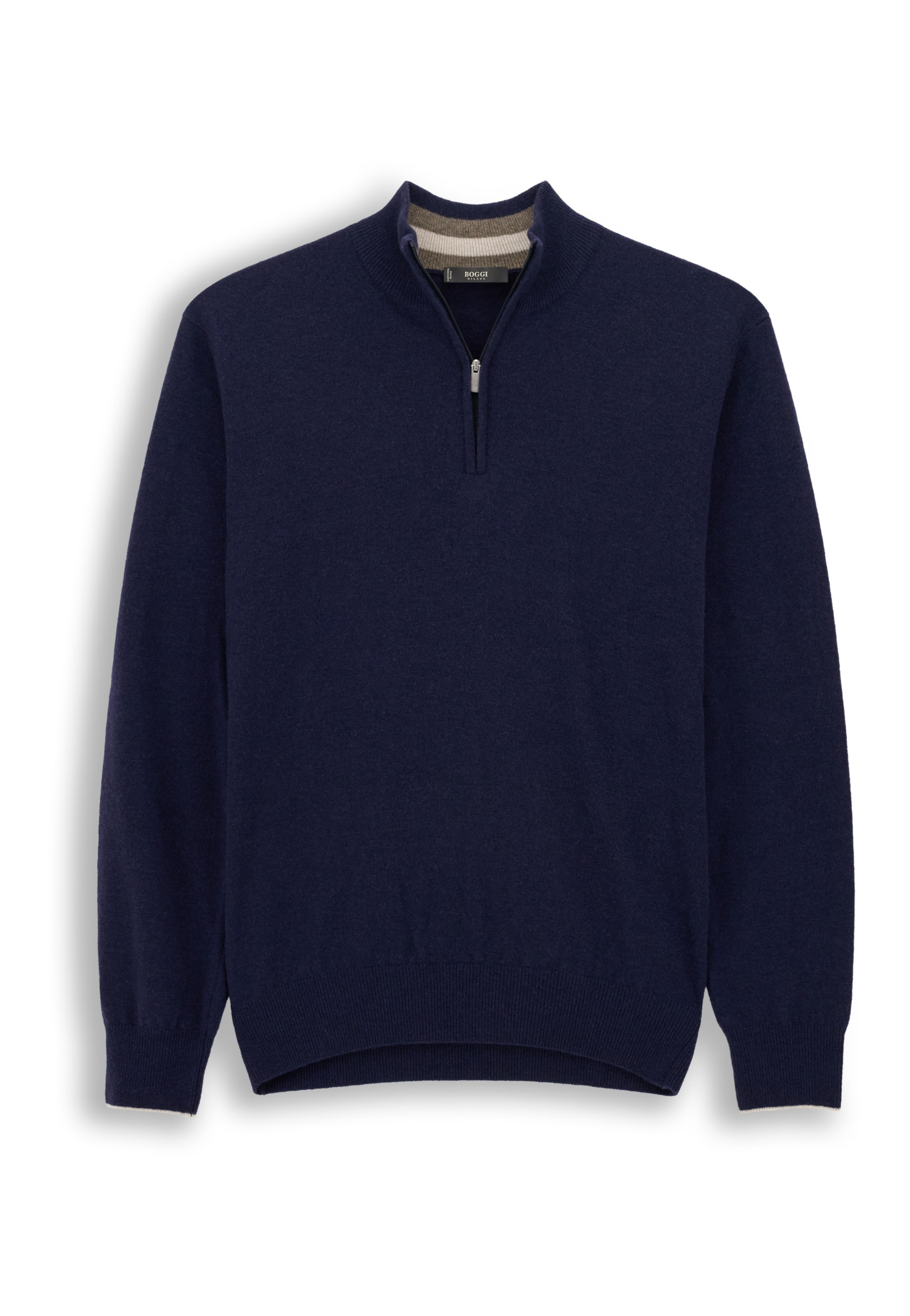 Boggi Milano Gebreid vest in Blauw: voorkant