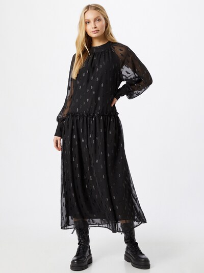 Rochie 'Agafia' Love Copenhagen pe negru / argintiu, Vizualizare model