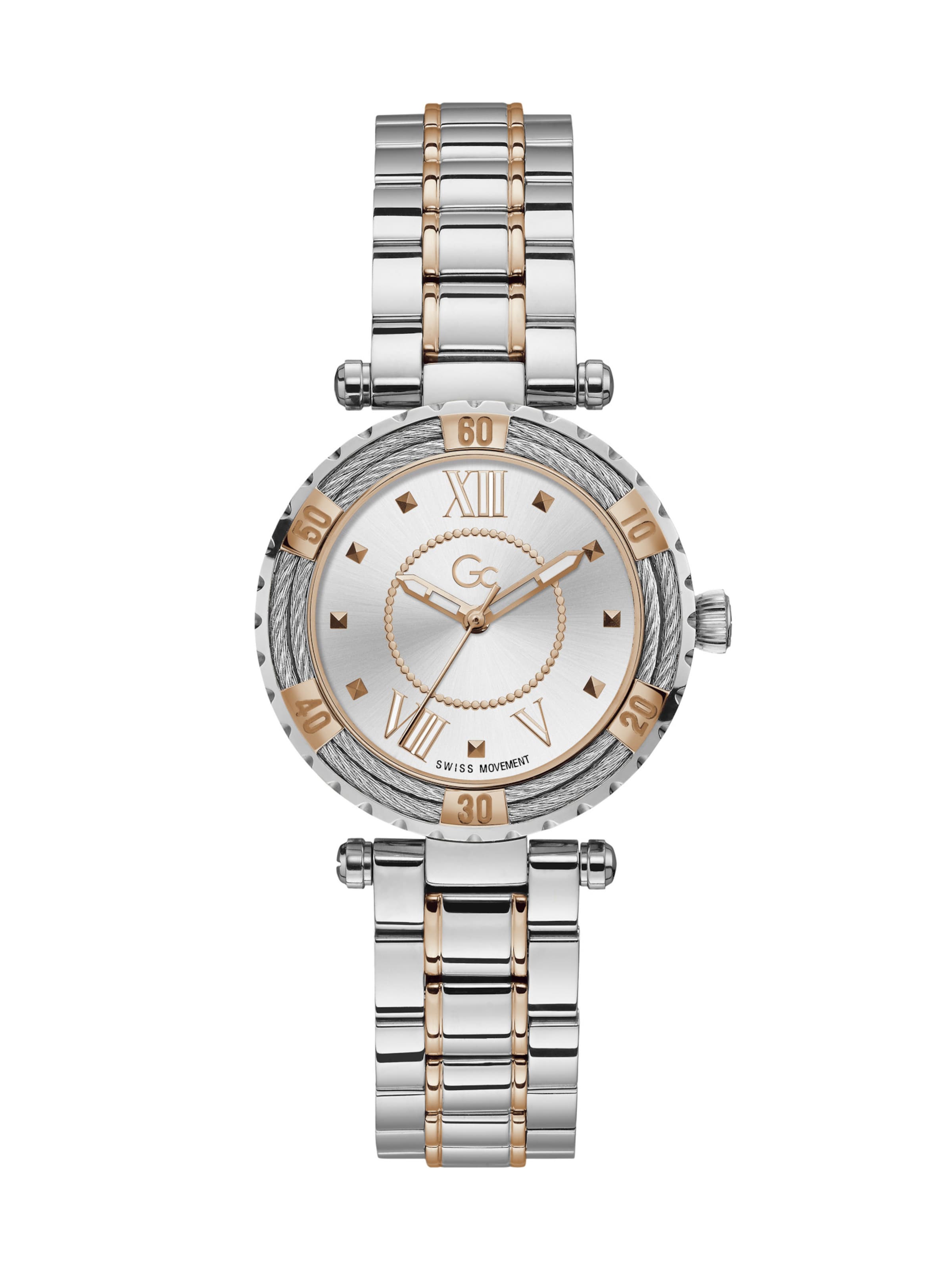 Gc Analogt ur 'Diver Cable' i sølv: forside