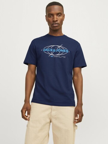 T-Shirt JACK & JONES en bleu : devant