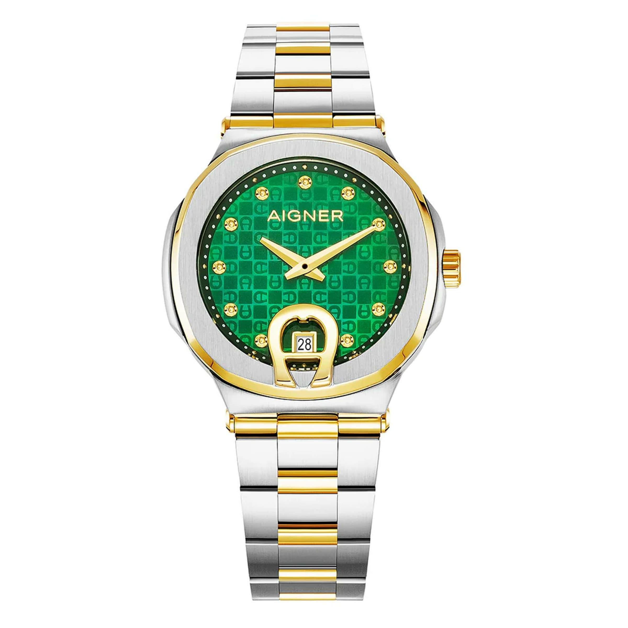 AIGNER Analoguhr in Silber: Vorderseite