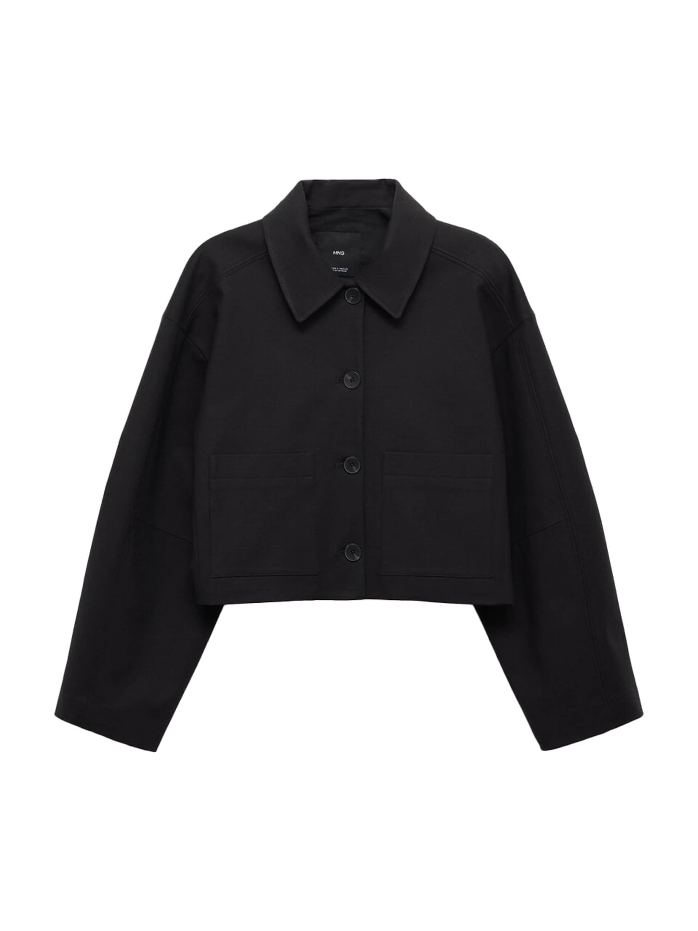 MANGO Övergångsjacka 'Julia' i svart: framsida