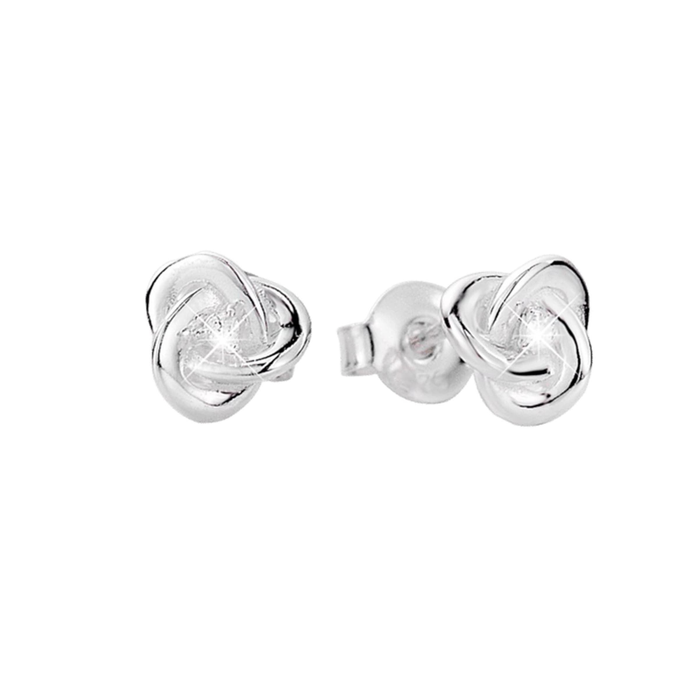 Lucardi Earrings in Silver: front