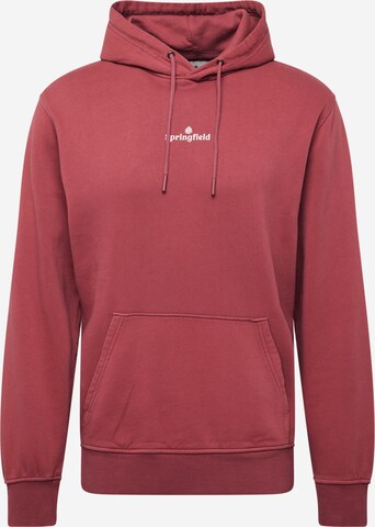 Springfield Sweatshirt 'RECONSIDER' in Red: front