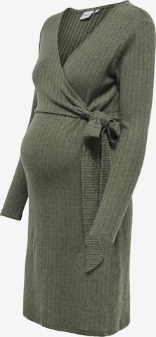 Only Maternity Трикотажное платье 'OLMLOLA' в Зеленый: спереди