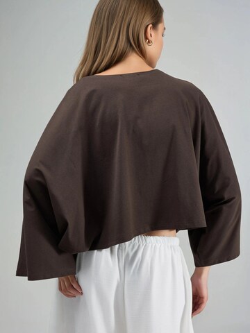 Busem Bluse in Braun