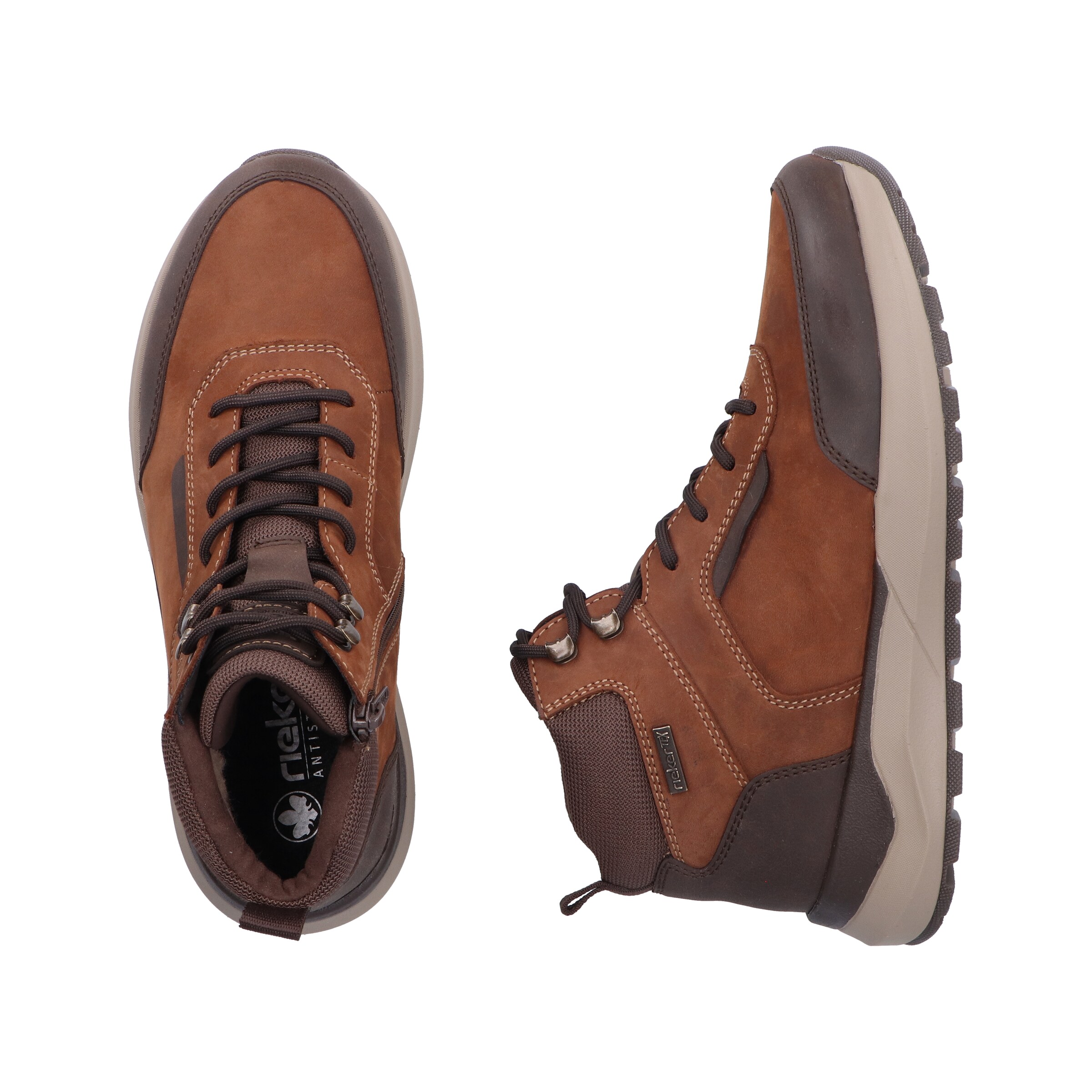 Rieker Schnürstiefel in Braun