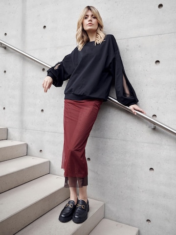 Chemisier 'ELEVATE_ Mei' I want the moon en noir