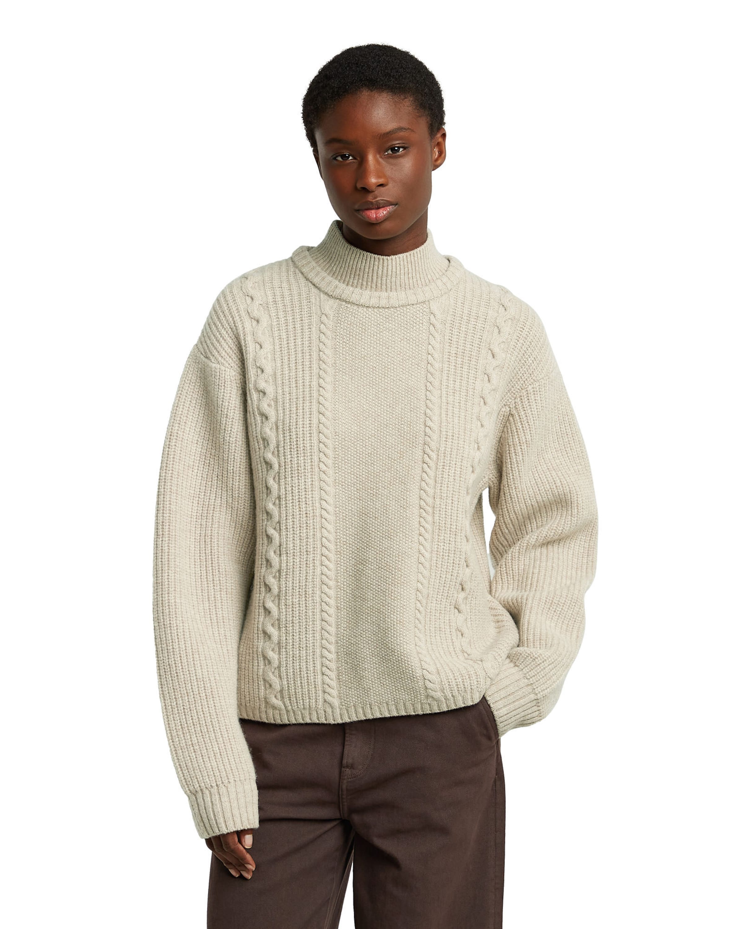 G-STAR Sweater in Beige: front