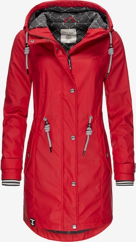 Peak Time Raincoat 'L60042' in Red: front