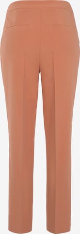 LASCANA Slim fit Pleated Pants in Orange