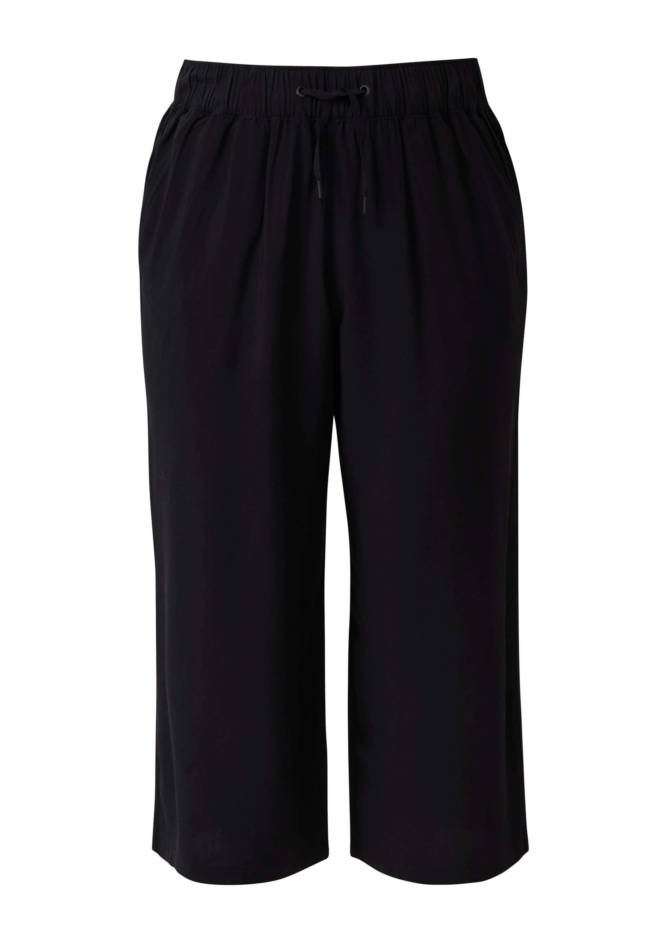 Pantalon QS en noir : devant