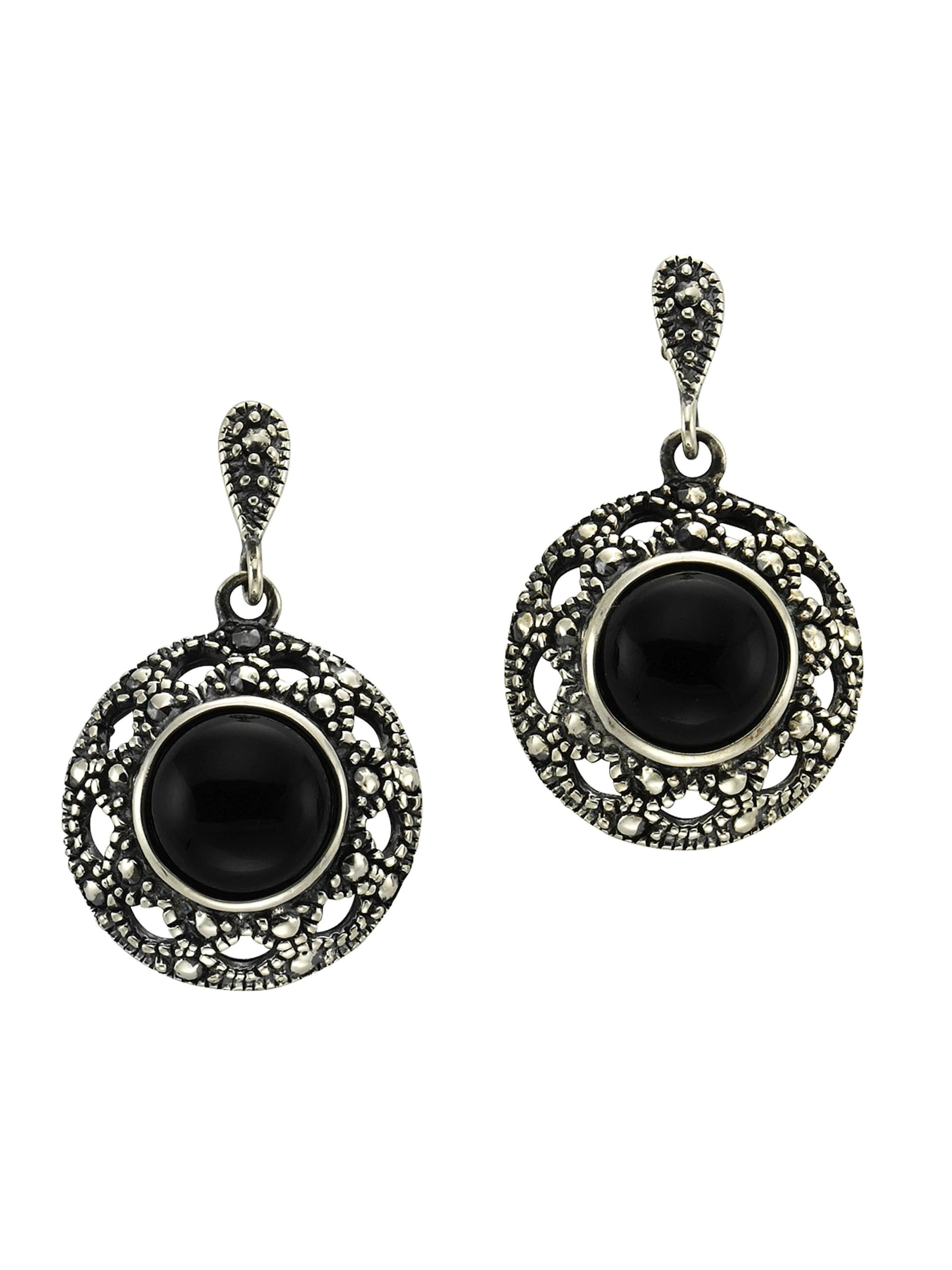 Boucles d'oreilles Zeeme en argent : devant