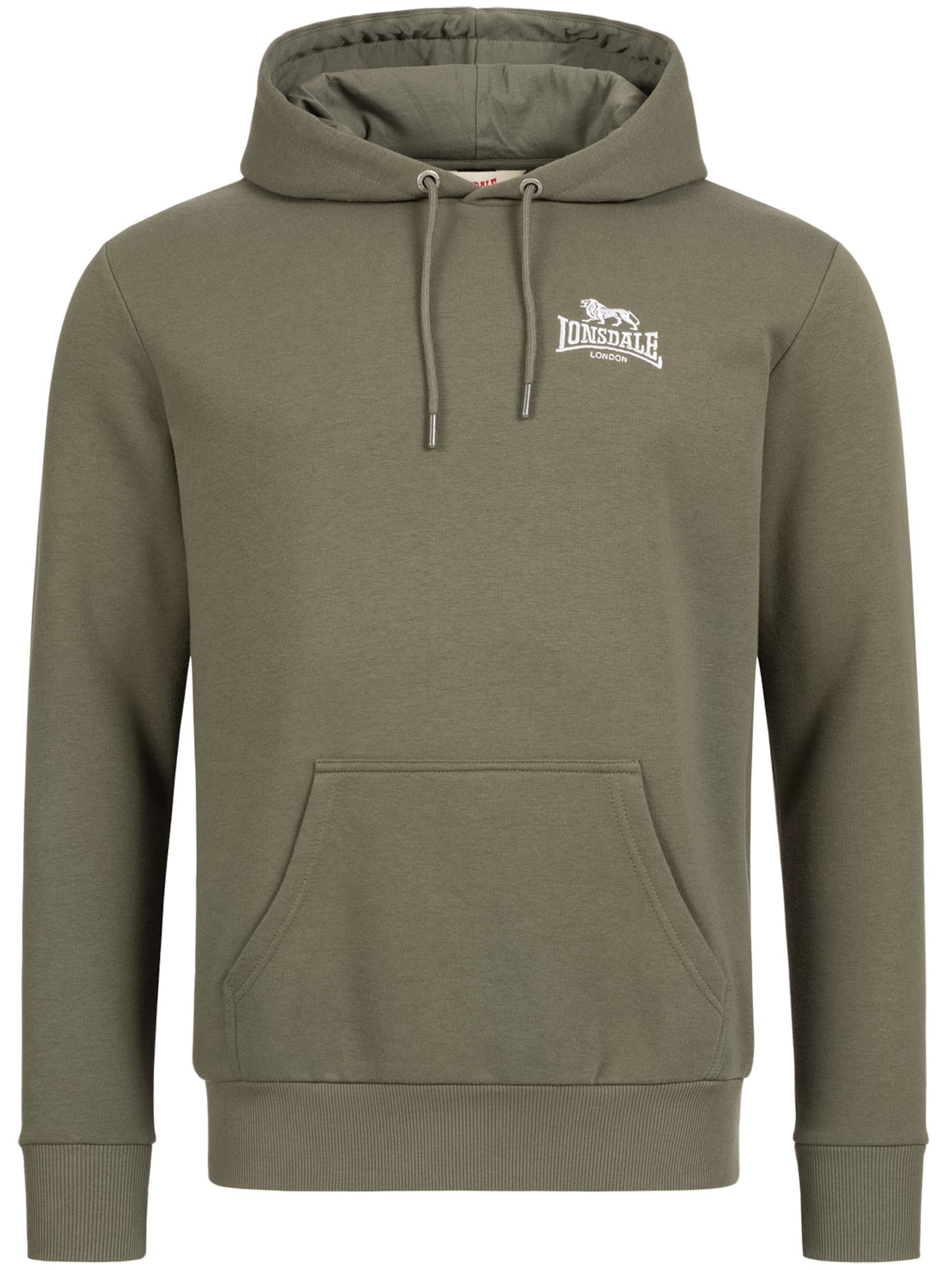 LONSDALE Mikina 'Talmine' – zelená: přední strana
