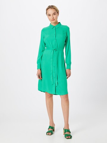 ICHI Košilové šaty 'MAIN' – zelená: přední strana