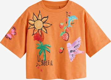 T-Shirt Next en orange : devant