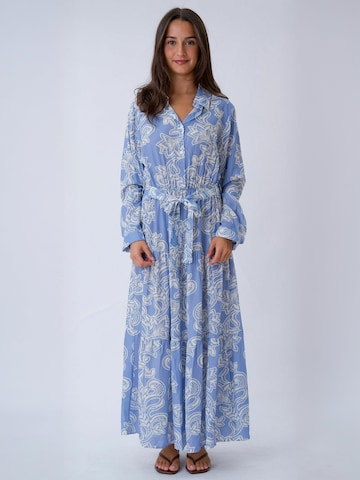 Robe ' Lola ' TEESHOPPEN en bleu : devant
