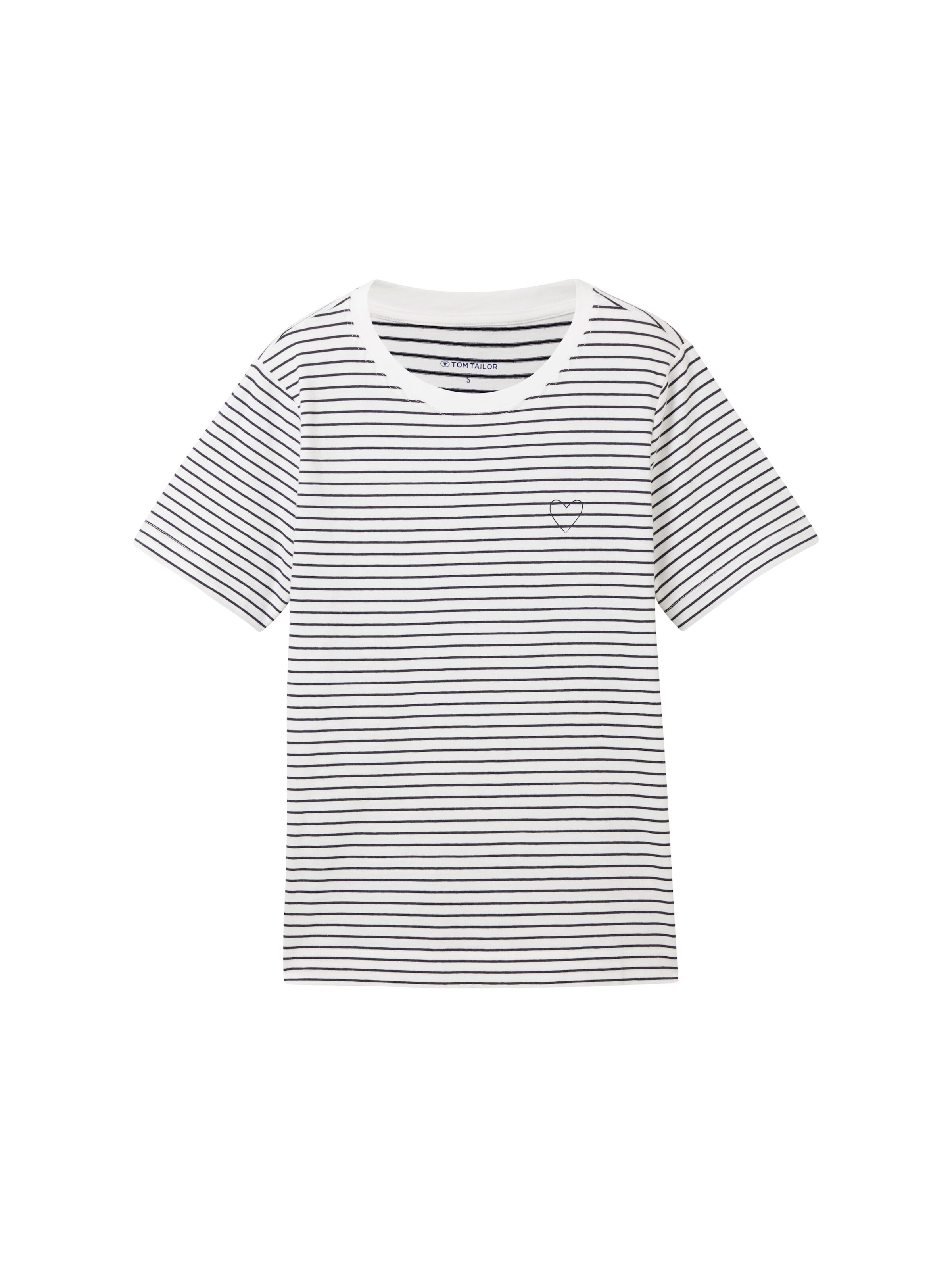 T-shirt TOM TAILOR en blanc : devant
